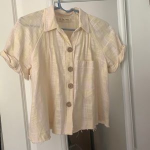 Free People lightweight linen shirt